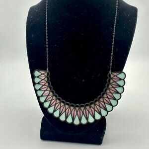 Atlas Geometric Bib Necklace